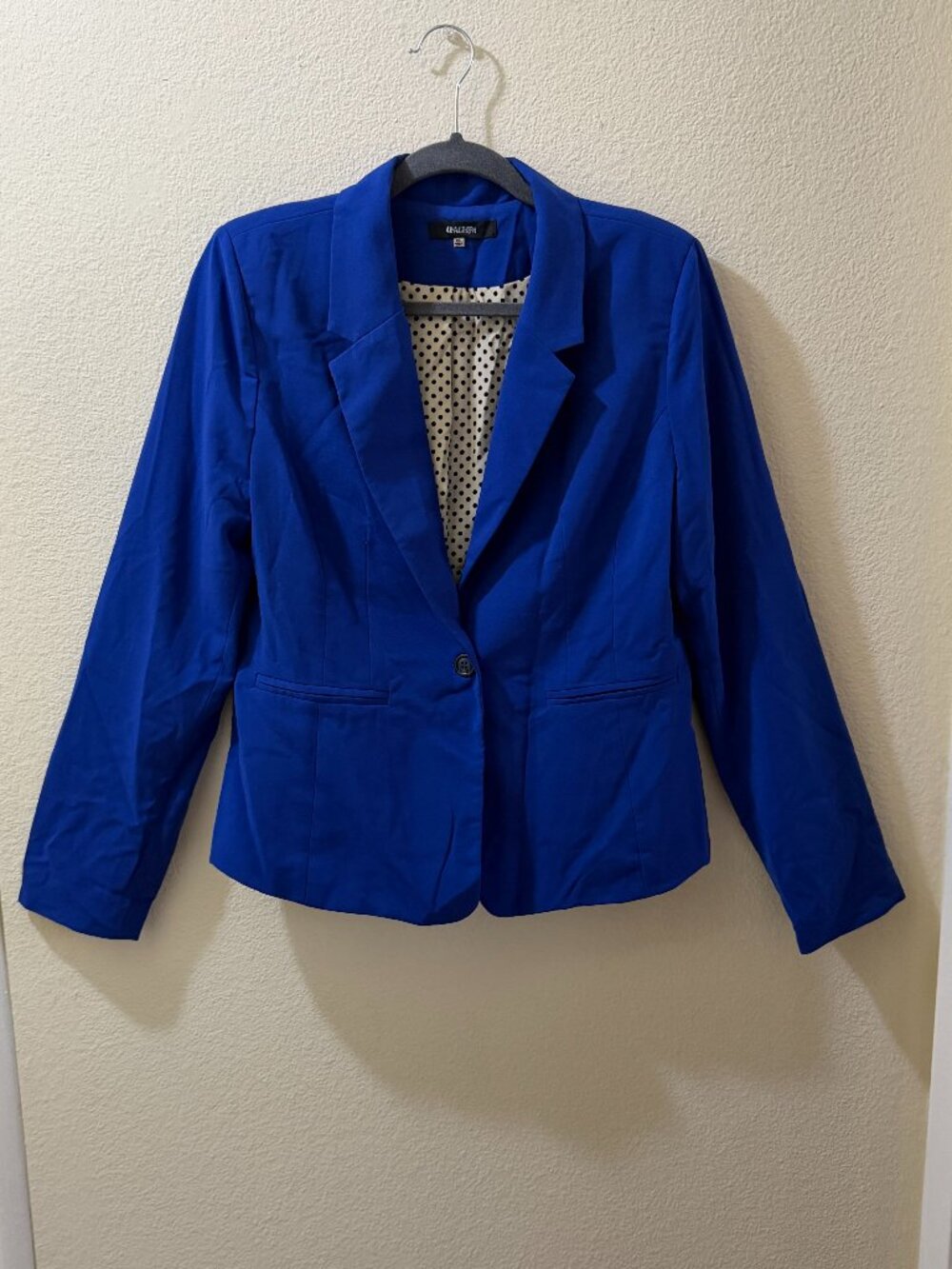 Royal Blue One-Button Blazer